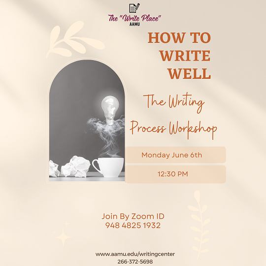 Writing Process flyer