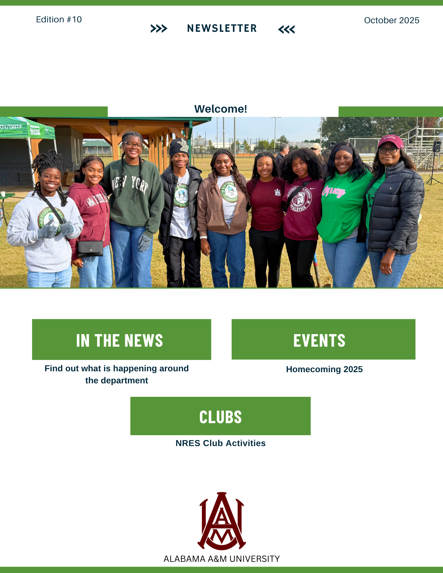 October 2025 Edition 10 NRES Newsletter Coverpage