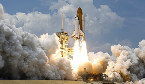 Space Shuttle takeoff