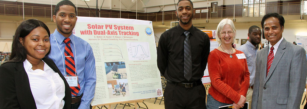 STEMday posters in AAMU gym