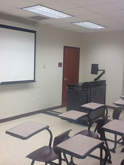 Smart classroom interior photo