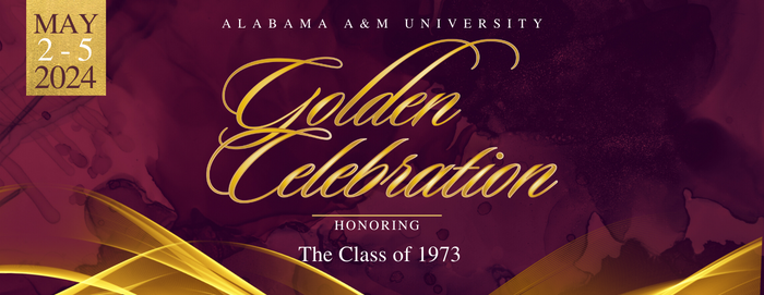 Golden Celebration Banner Celebrating Class of 1974 May 2-5,2024