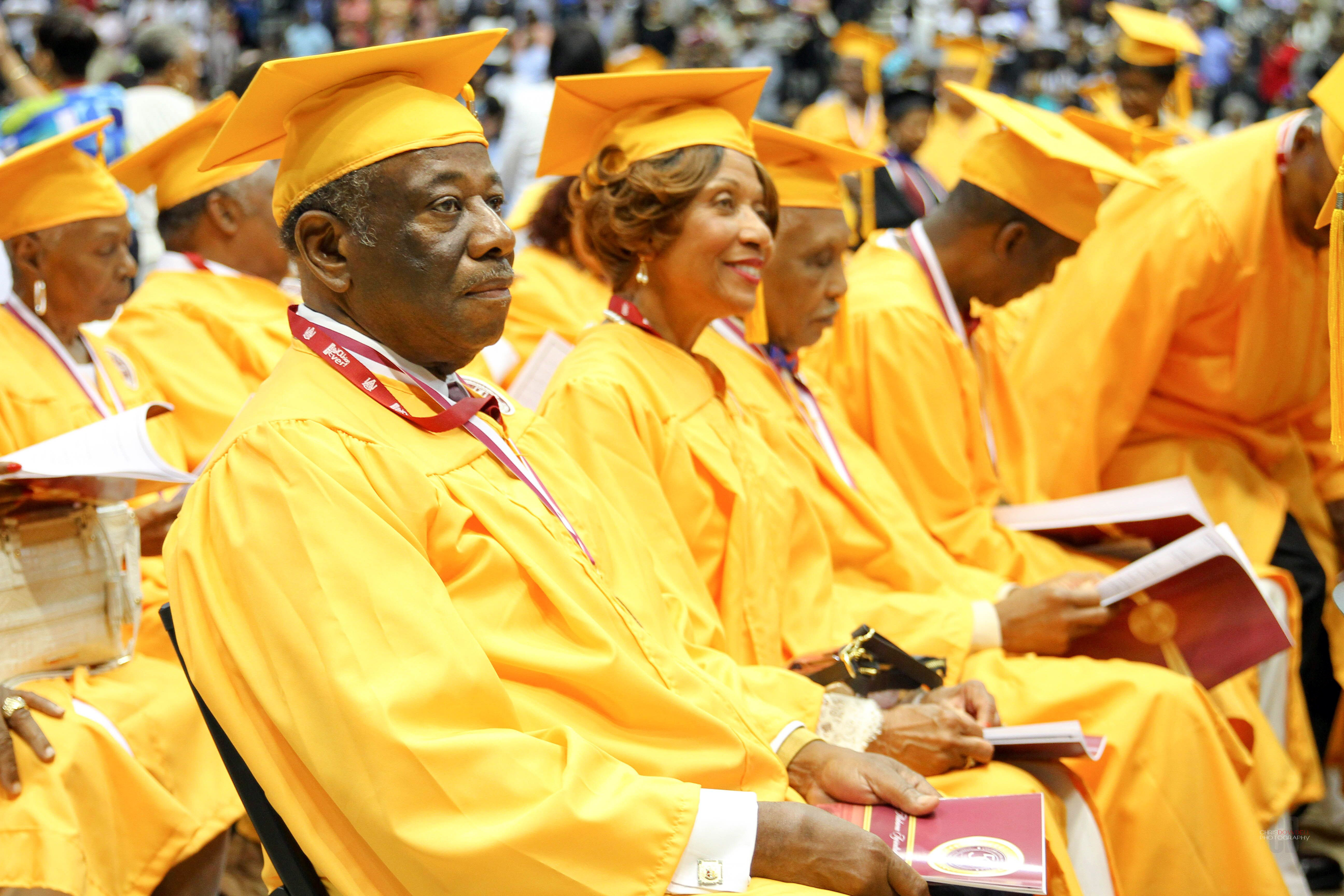 Golden Class members of the class of 1969 excited to be apart of Spring Commencement.