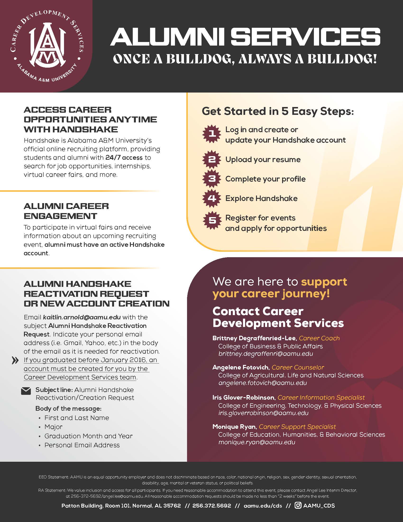 Alumni Services Flyer