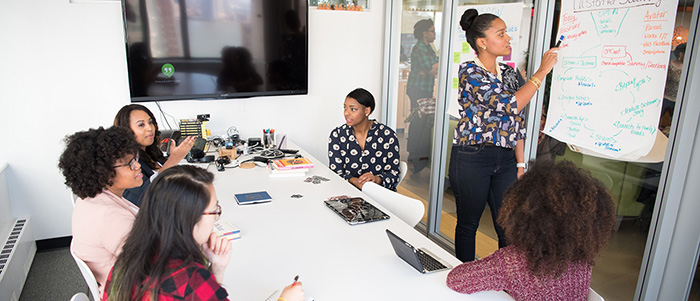 Women in a meeting