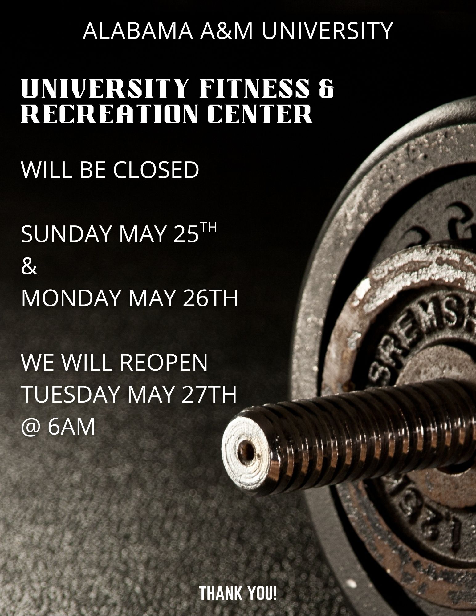 2025 Memorial Day Closure